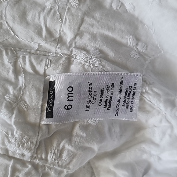 10 for $25 - George Girls 6m White Summer Hat - Picture 3 of 3